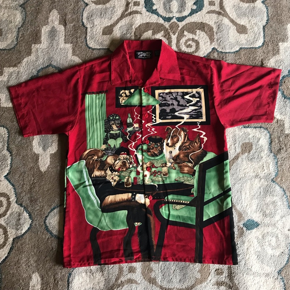 Dragonfly short sleeve graphic shirt large